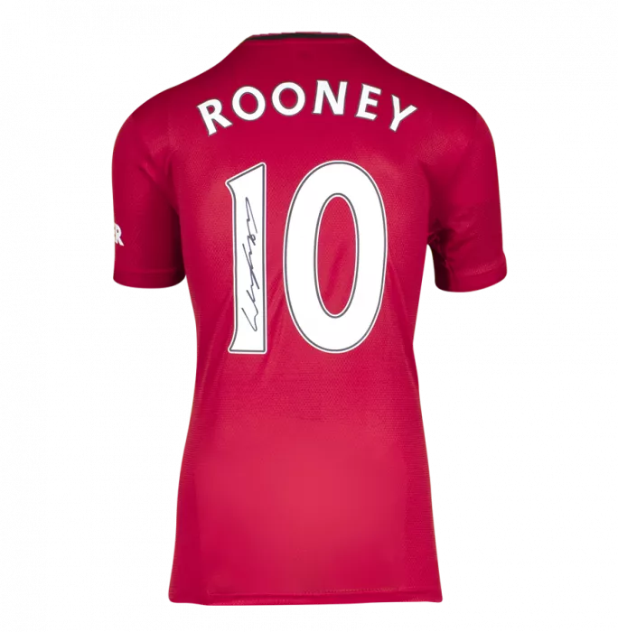 Wayne Rooney Back Signed Manchester United 2019-20 Home Shirt In Hero Frame: Option 1