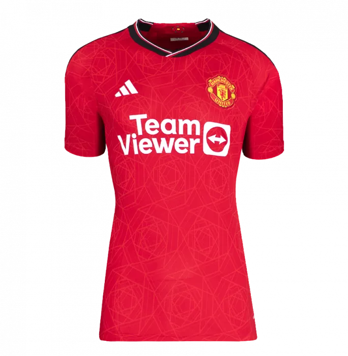 Wayne Rooney Back Signed Manchester United 2023-24 Home Shirt With Fan Style Numbers In Classic Frame