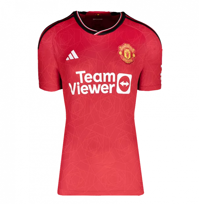 Wayne Rooney Back Signed Manchester United 2023-24 Home Shirt In Hero Frame: Option 1