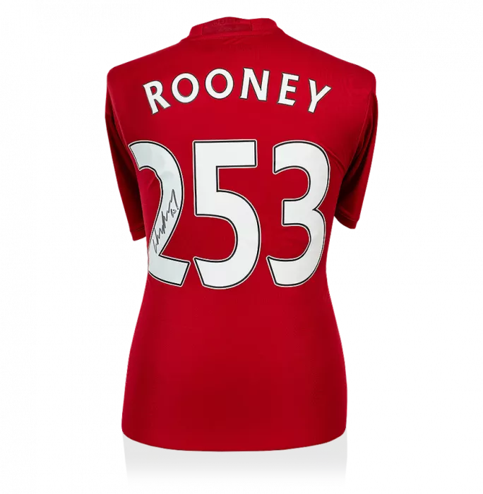 Wayne Rooney Back Signed Manchester United Home Shirt: Record Goalscorer Special Edition