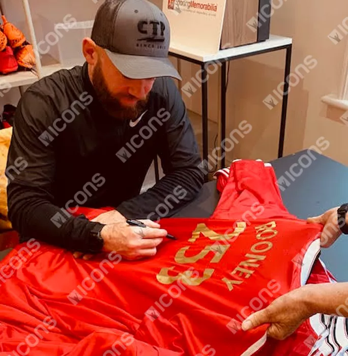 Wayne Rooney Back Signed Manchester United Home Shirt: 253 Goals Special Edition