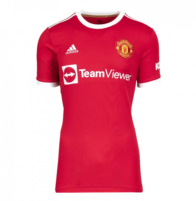 Wayne Rooney Back Signed Modern Manchester United Home Shirt With Fan Style Numbers