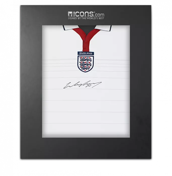Wayne Rooney Front Signed England 2004 Home Shirt In Deluxe Packaging
