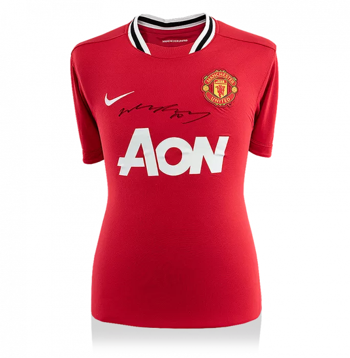 Wayne Rooney Front Signed Manchester United 2011-12 Home Shirt