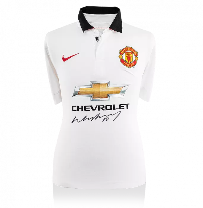 Wayne Rooney Front Signed Manchester United 2014-15 Away Shirt