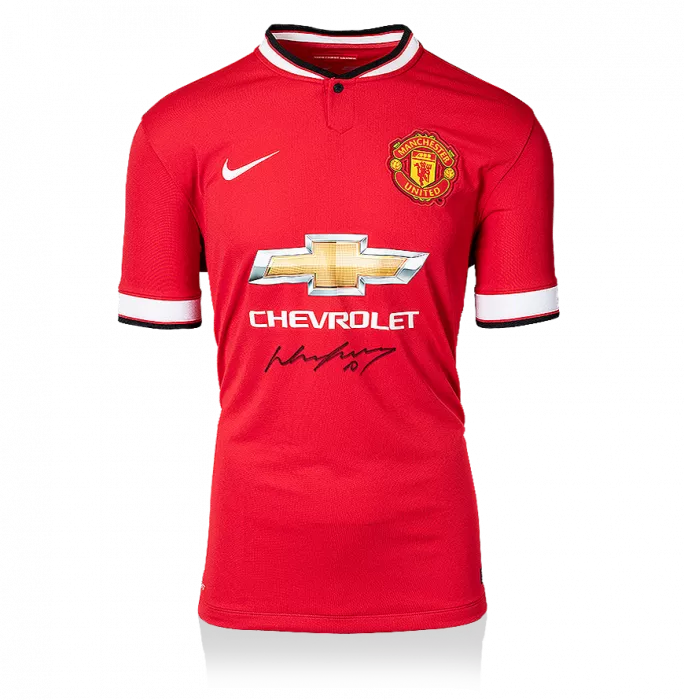 Wayne Rooney Front Signed Manchester United 2014-15 Home Shirt
