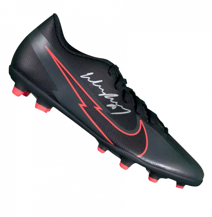 Wayne Rooney Signed Black And Red Nike Mercurial Vapor Boot