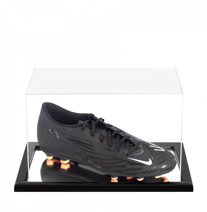 Wayne Rooney Signed Black Nike Phantom Boot In Acrylic Case