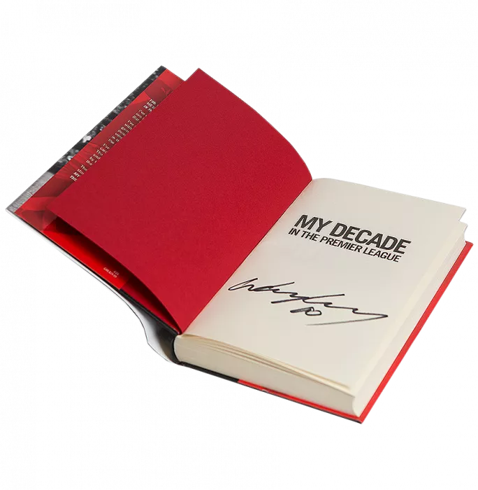 Wayne Rooney Signed Hardback Book: My Decade In The Premier League