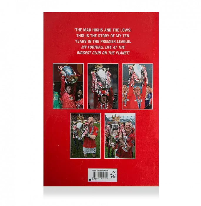 Wayne Rooney Signed Hardback Book: My Decade In The Premier League