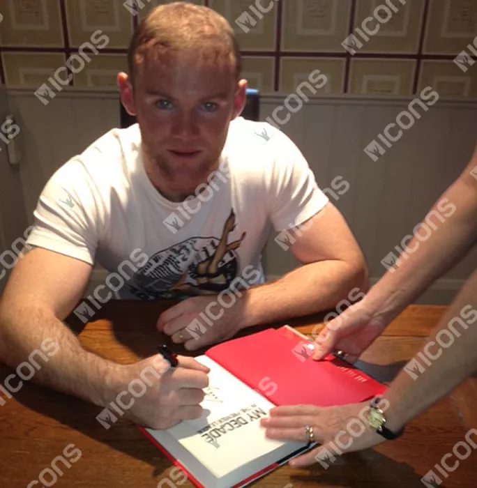 Wayne Rooney Signed Hardback Book: My Decade In The Premier League
