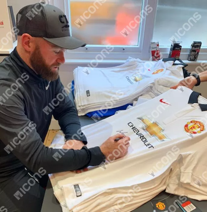 Wayne Rooney Signed Manchester United 2014-15 Away Shirt