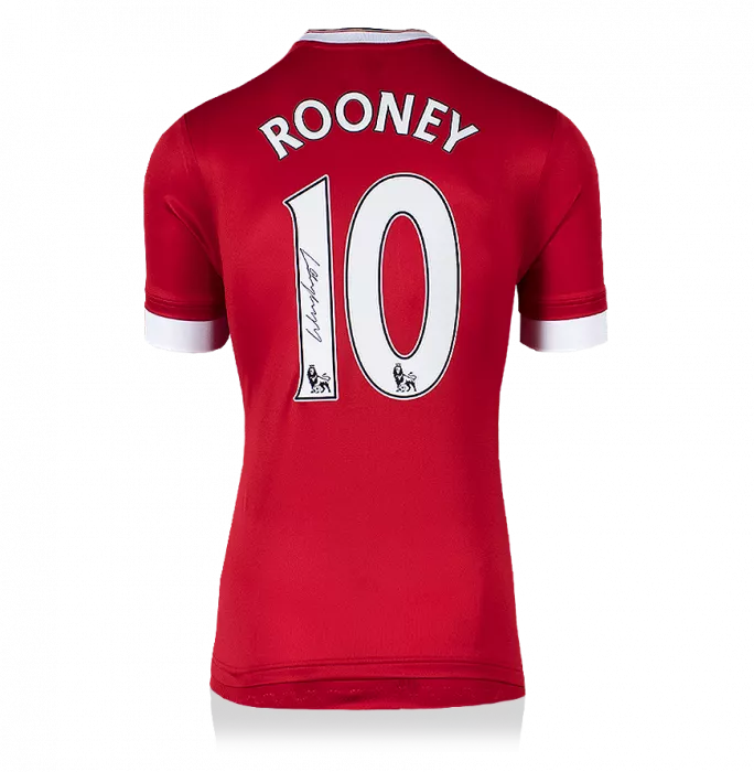 Wayne Rooney Signed Manchester United 2015-16 Home Shirt: Player Issue Edition
