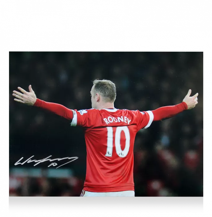 Wayne Rooney Signed Manchester United Photo In Premium Photo Frame: Fans' Favourite