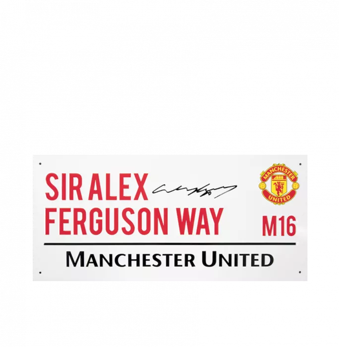 Wayne Rooney Signed Manchester United Street Sign