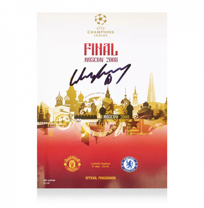 Wayne Rooney Signed Programme: 2008 Champions League Final