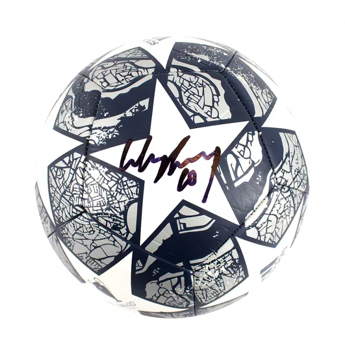 Wayne Rooney Signed UEFA Champions League Football