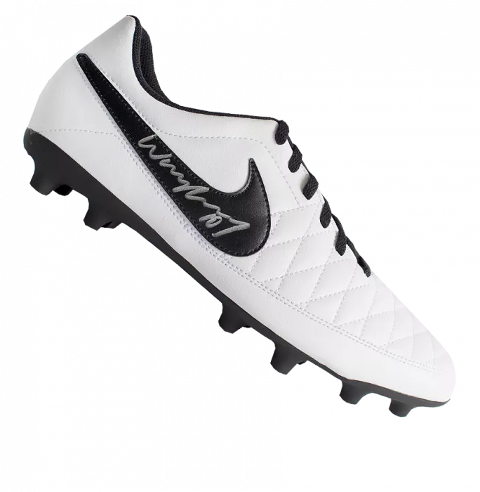 Wayne Rooney Signed White and Black Nike Boot