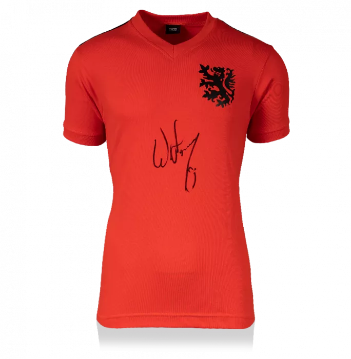 Willem van Hanegem Front Signed Retro Netherlands Home Shirt