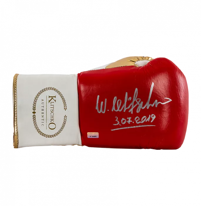 Wladimir Klitschko Signed Red And Gold Boxing Glove