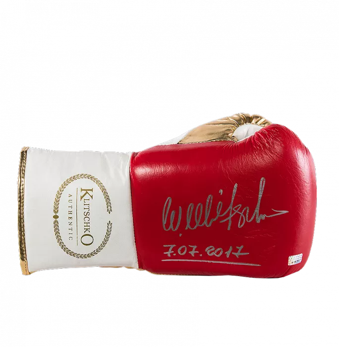 Wladimir Klitschko Signed Red and Gold Boxing Glove