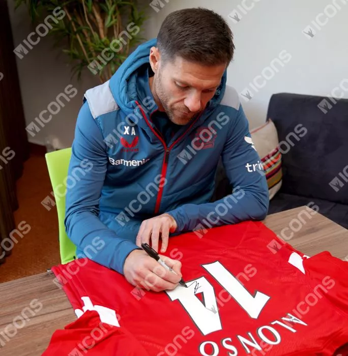 Xabi Alonso Back Signed Liverpool FC 2005 Home Shirt In Deluxe Packaging