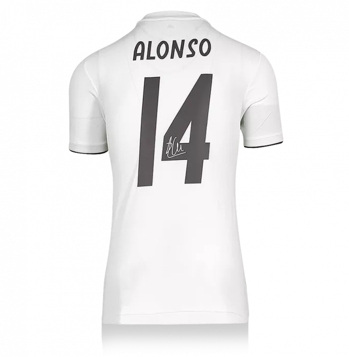 Xabi Alonso Back Signed Real Madrid 2018-19 Home Shirt In Classic Frame