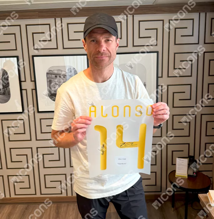 Xabi Alonso Back Signed Spain 2010 Home Shirt - "Don Xabi" Inscription In Hero Frame: Option 1