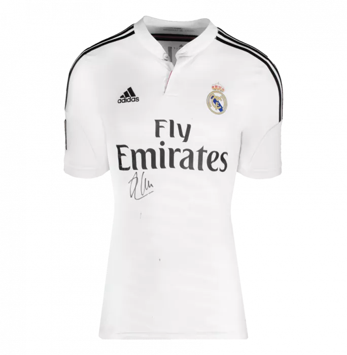 Xabi Alonso Front Signed Real Madrid 2014-15 Home Shirt In Classic Frame