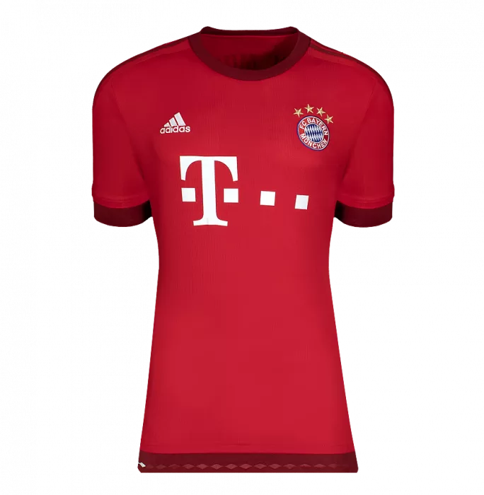 Xabi Alonso Official UEFA Champions League Back Signed And Framed FC Bayern Munich 2015-16 Home Shirt