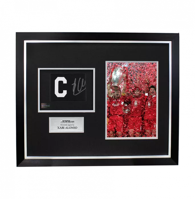 Xabi Alonso Signed and Framed Captain's Armband
