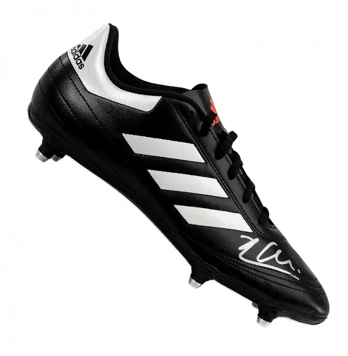 Xabi Alonso Signed Black Adidas Boot With Metal Studs In Acrylic Case