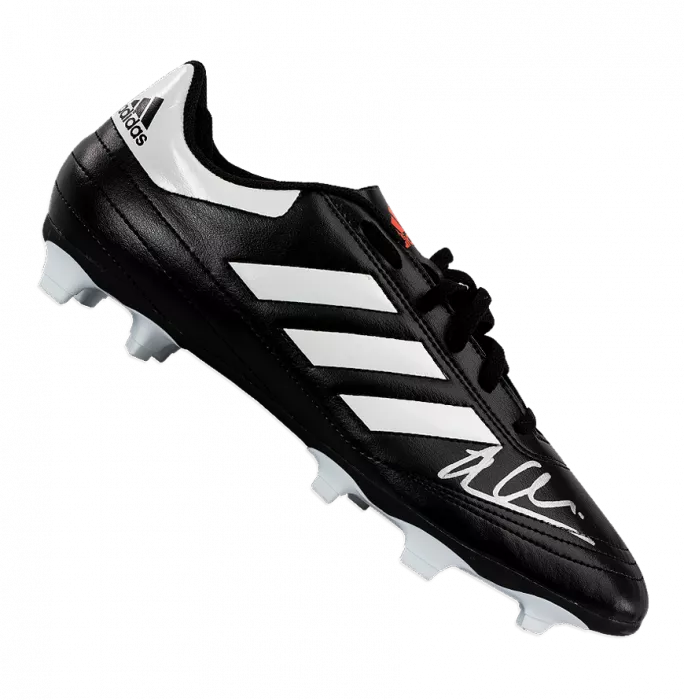 Xabi Alonso Signed Black Adidas Boot With Moulded Studs In Acrylic Case