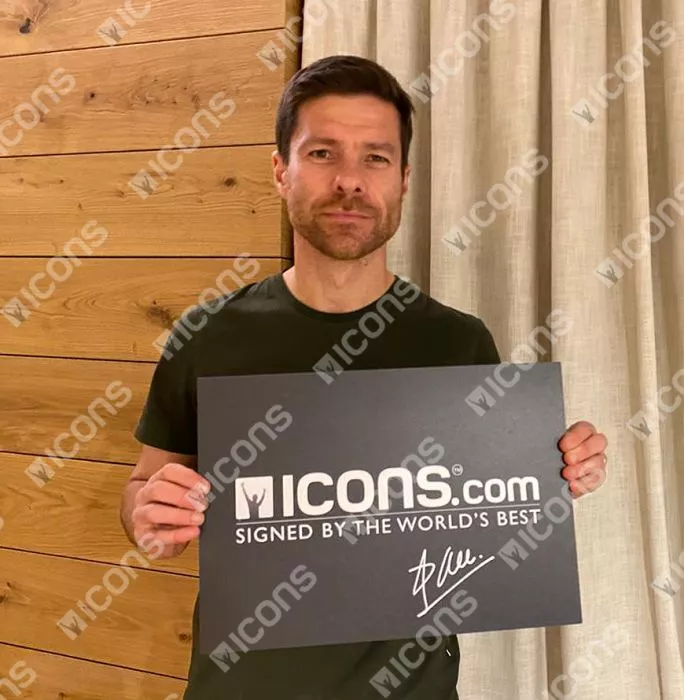 Xabi Alonso Signed Liverpool FC Photo In Black Wooden Frame: 2005 UEFA Champions League Final Goal