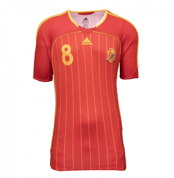 Xavi Official 2006 FIFA World Cup™ Back Signed And Hero Framed Spain 2006 Home Shirt