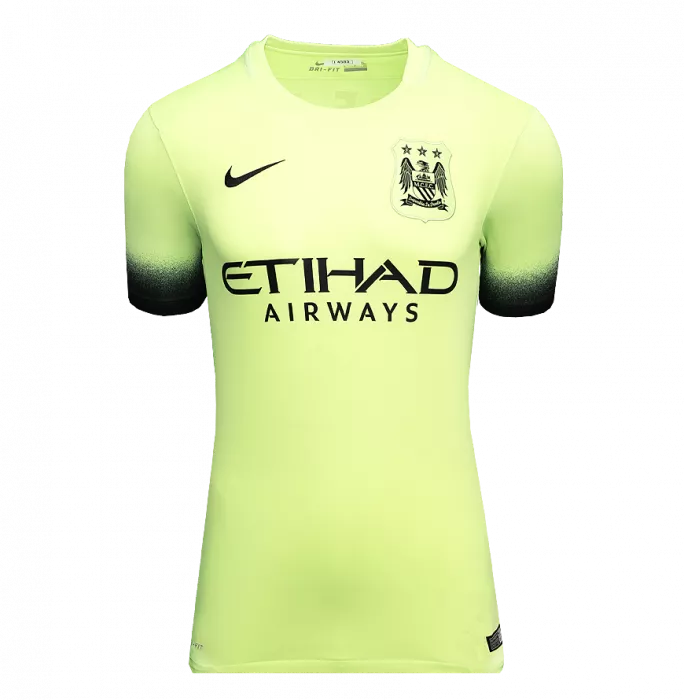 Yaya Toure Back Signed Manchester City 2015-16 Third Shirt In Classic Frame