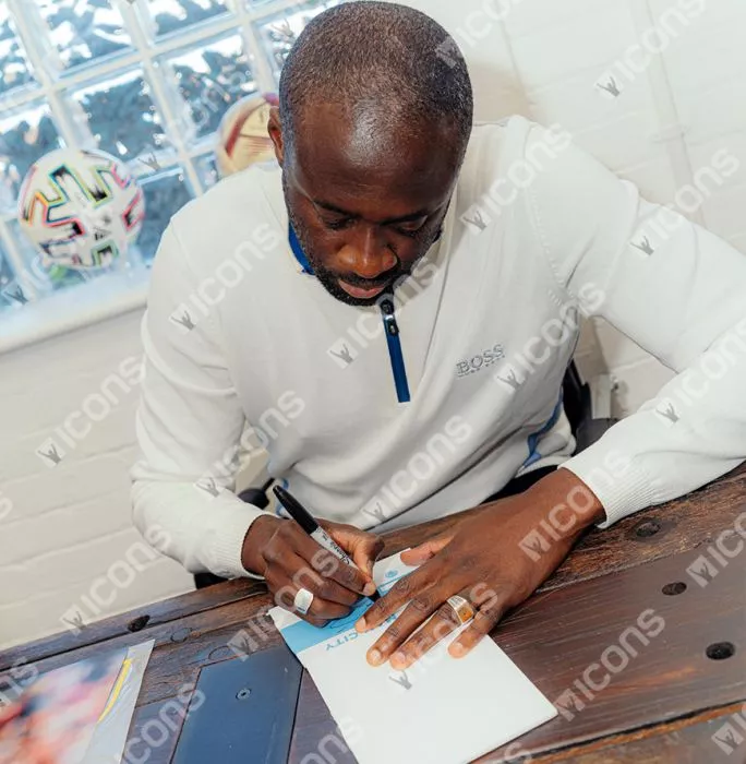 Yaya Toure Signed And Framed Manchester City Captain's Armband
