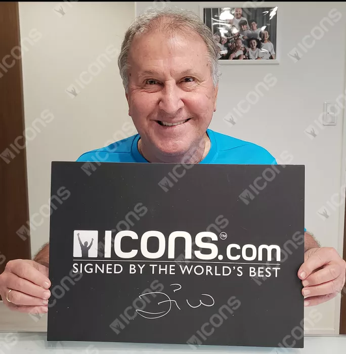 Zico Signed Adidas Blackout Boot In Bubble Frame: Brazil Option