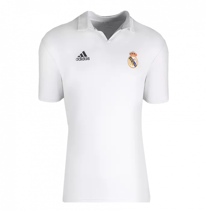 Zinedine Zidane Official UEFA Champions League Back Signed And Framed Real Madrid 2001-02 Home Shirt
