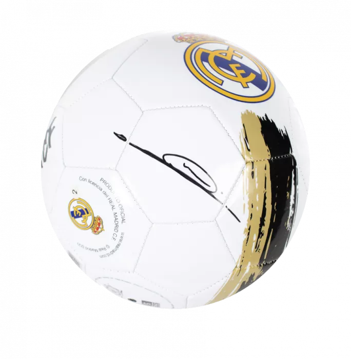 Zinedine Zidane Signed Real Madrid CF Branded Football In Acrylic Case