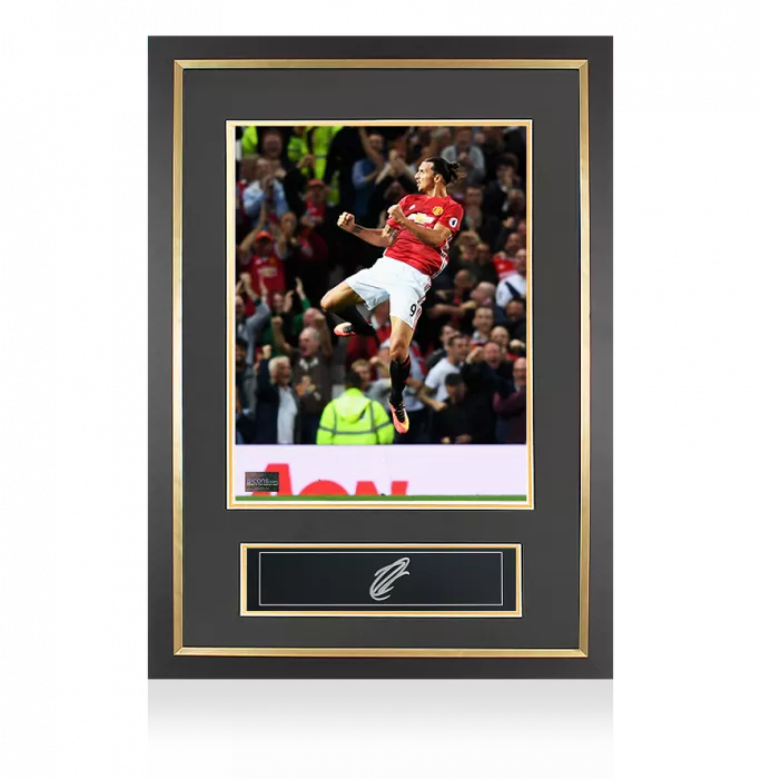 Zlatan Ibrahimovic Signed Plaque And Photo Frame: Manchester United Legend